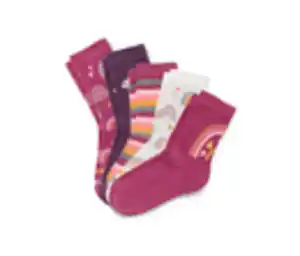 5 Paar Socken, rosa