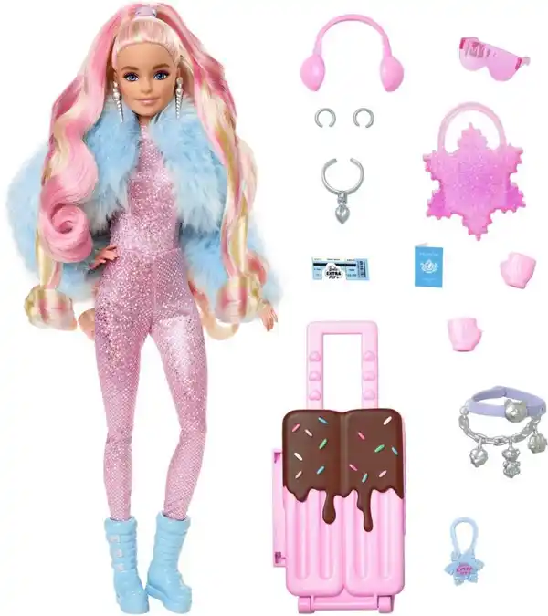 Bild 1 von Barbie Anziehpuppe Extra Fly im winterlichen Outfit