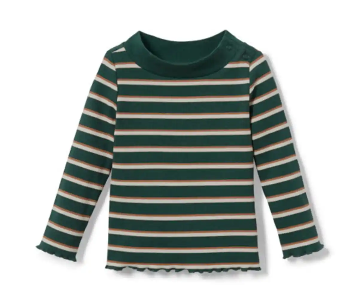 Bild 1 von Rippshirt, grün geringelt