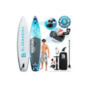 Bluemarina SUP Board Mapuna Sport, Kickpad, Double Layer, Paddel, Pumpe, Rucksack, 5J Garantie