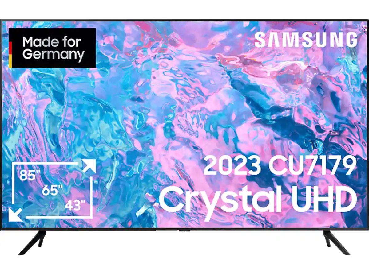 Bild 1 von SAMSUNG GU43CU7179 LED TV (Flat, 43 Zoll / 108 cm, UHD 4K, SMART TV, Tizen), Schwarz