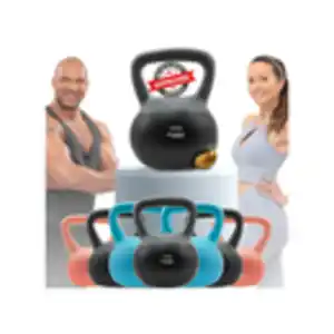 Miweba Sports Soft-Kettlebell KB100, 4-10 kg, PVC-Kugelhantel, Eisengranulat, rosa/türkis/grau (Grau, 10,0 kg)