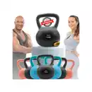 Bild 1 von Miweba Sports Soft-Kettlebell KB100, 4-10 kg, PVC-Kugelhantel, Eisengranulat, rosa/türkis/grau (Grau, 10,0 kg)