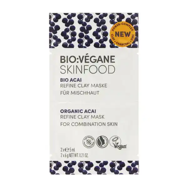 Bild 1 von 2 x BIO:VÉGANE SKINFOOD Organic Acai Gesichtsmaske