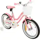 Bild 1 von Actionbikes Kinderfahrrad Starlight 16 Zoll, Rosa, Stützräder, Fahrradkorb, Klingel, Kettenschutz (Classic)