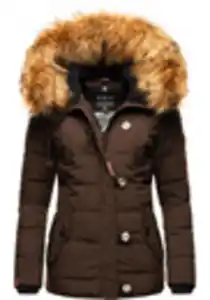 Navahoo Winterjacke Zoja stylische Steppjacke mit Kunstpelz Kapuze