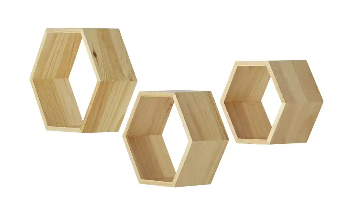 Bild 1 von Wandregal 3er-Set ¦ holzfarben ¦ Maße (cm): B: 30 H: 26 T: 12 Regale > Wandregale - Sconto