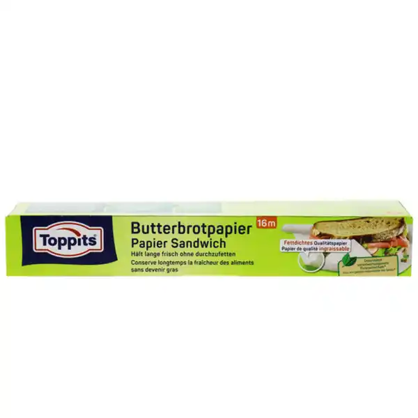 Bild 1 von Toppits Butterbrotpapier 16 m Rolle