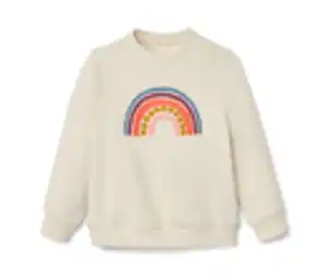 Kinder-Sweater mit Regenbogen-Applikation