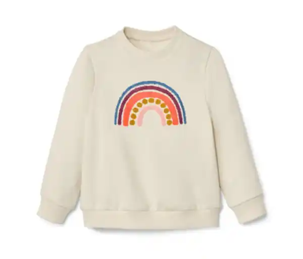 Bild 1 von Kinder-Sweater mit Regenbogen-Applikation