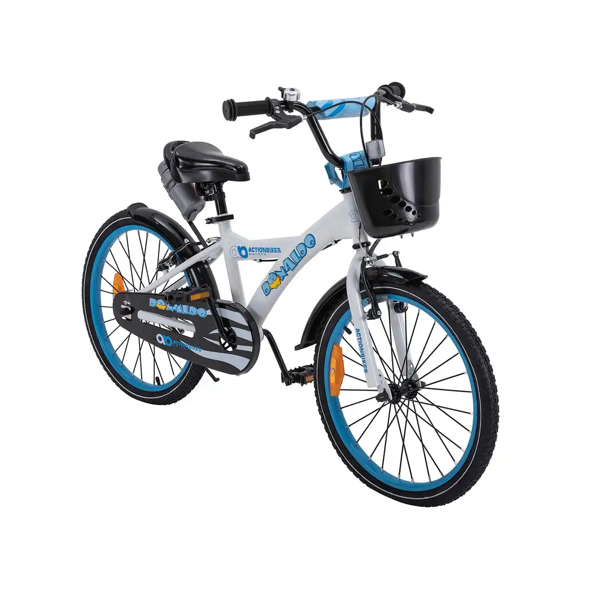 Bild 1 von Actionbikes Kinderfahrrad Donaldo 20 Zoll, V-Brake-Bremsen, höhenverstellbar, Seitenständer, Korb