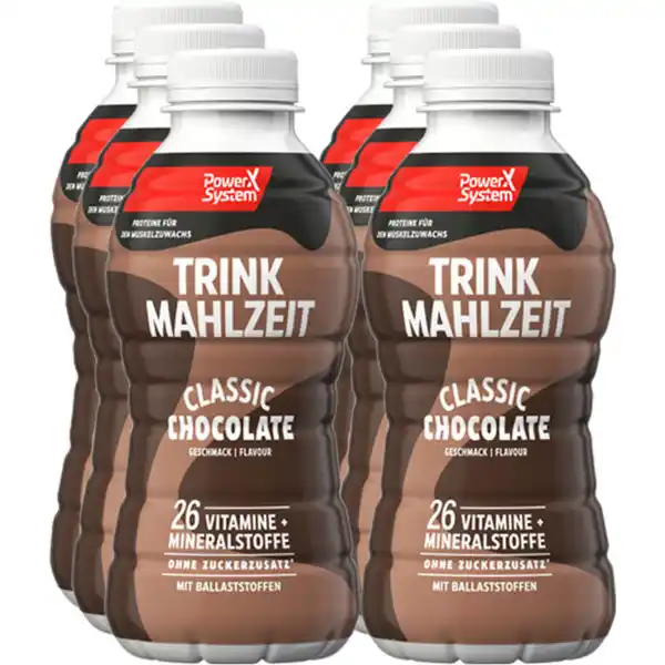 Bild 1 von Power System Trinkmahlzeit Classic Chocolate, 6er Pack