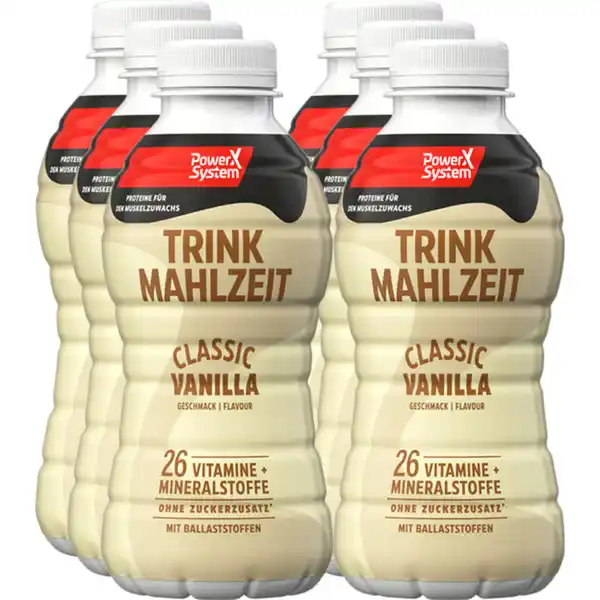 Bild 1 von Power System Trinkmahlzeit Classic Vanille, 6er Pack