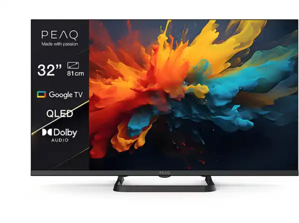 Bild 1 von PEAQ PTV 32GQF-5024C QLED TV (Flat, 32 Zoll / 80 cm, Full-HD, SMART TV), Schwarz