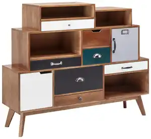 Sideboard Heather ca. 125x105x35 cm Echtholz, Multicolor