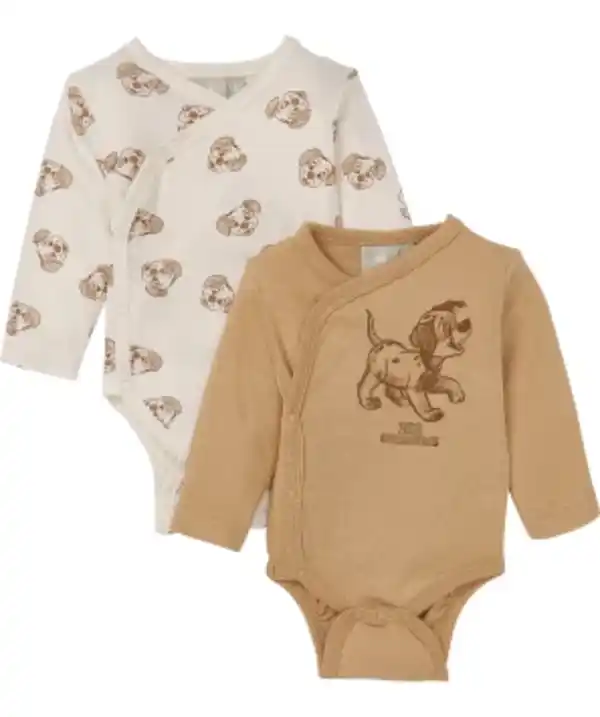 Bild 1 von 101 Dalmatians Newborn Bodys, 2er-Pack, naturfarben