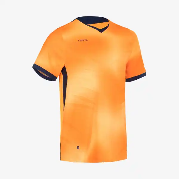 Bild 1 von Damen/Herren Fussball Trikot kurzarm - CLR orange/marineblau Blau|gelb|orange