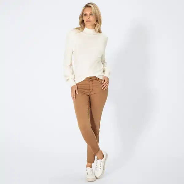 Bild 1 von Damen 5-Pocket-Stoffhose, NKD-Paris, Light-brown