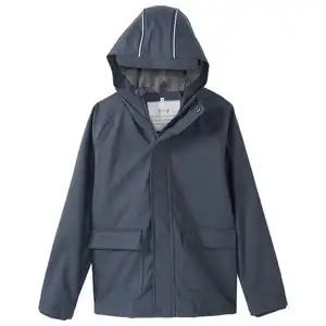 Kinder Regenjacke mit Beschichtung DUNKELGRAU