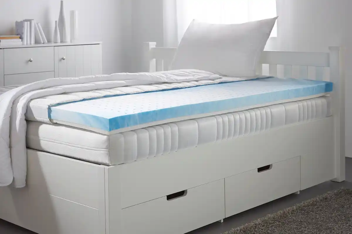 Bild 1 von Topper aus Gelschaum ca. 120x200cm, Weiß