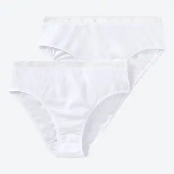 Bild 1 von Damen-Rioslip in Weiß, 2er-Pack, White