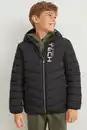 Bild 1 von C&A Steppjacke mit Kapuze, Schwarz, Größe: 170