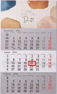 3-Monats Kalender