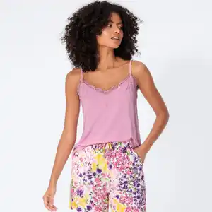 Damen-Top mit Spitze, Rose