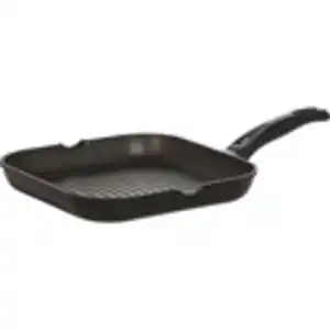 WMF Grillpfanne Durit Protect Plus, Schwarz, Metall, 27x27 cm, antihaftbeschichtet, Kochen, Pfannen, Grillpfannen