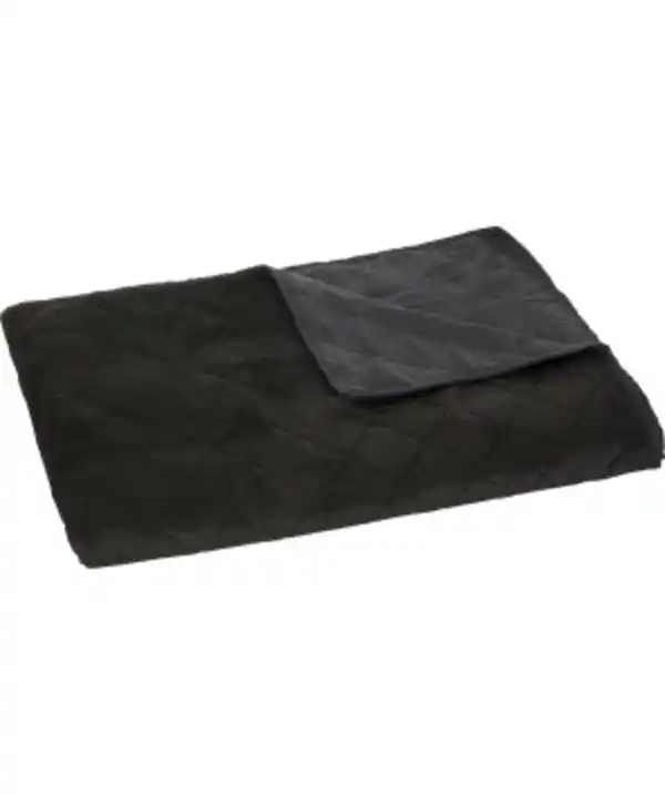 Bild 1 von Tagesdecke Samt, Home & Deco, ca. 160 x 220 cm, schwarz