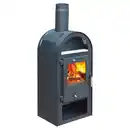 Bild 1 von Kaminofen Magna 3.0 (UNI-1963 3.0) Stahl Schwarz 7 kW EEK: A