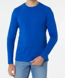 Basic Langarmshirt, X-Mail, Rundhalsausschnitt, blau