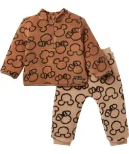 Mickey and Minnie Pullover + Hose, 2-tlg. Set, hellbraun