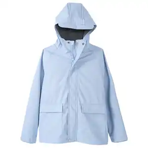 Kinder Regenjacke mit Beschichtung HELLBLAU