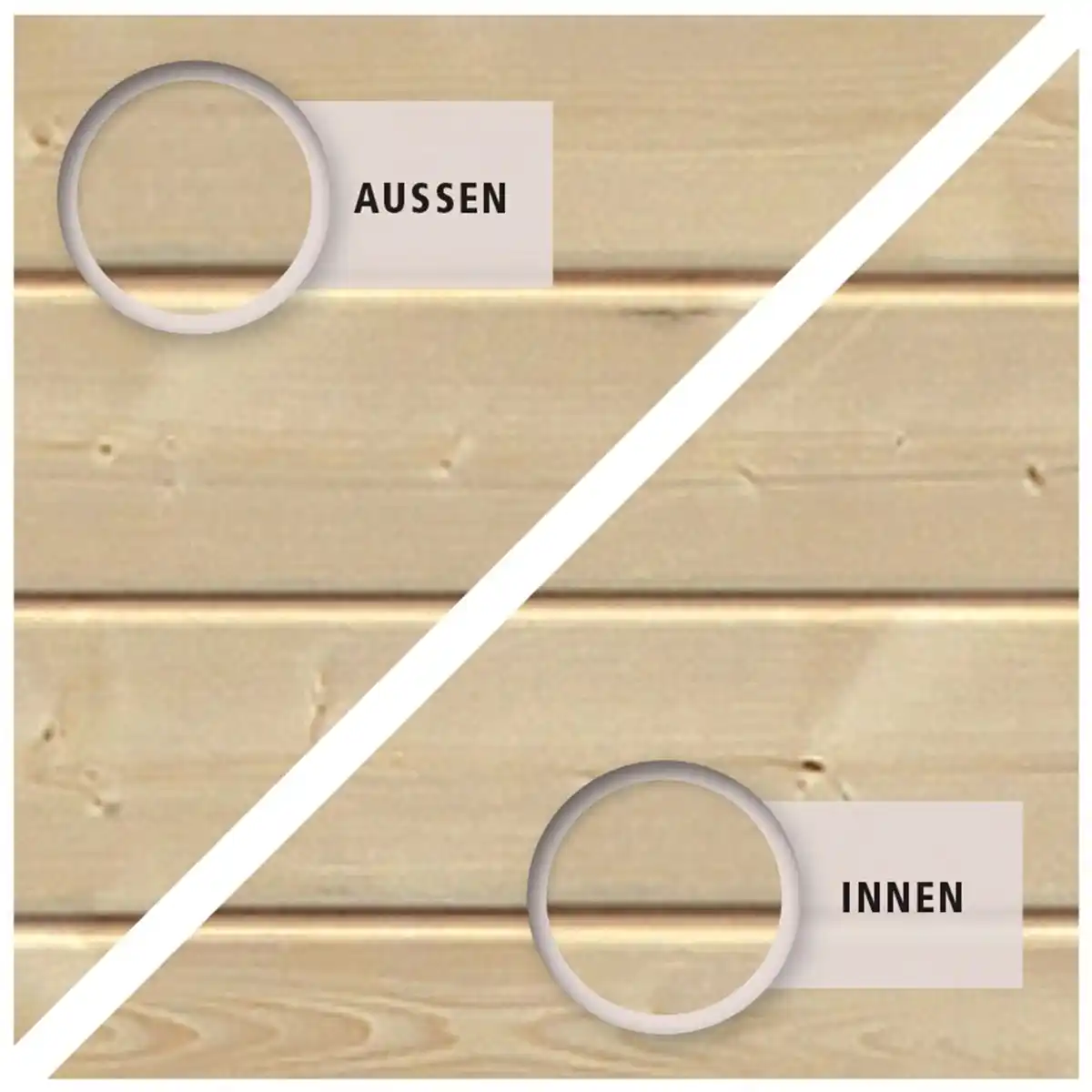 Bild 4 von Karibu Holz-Gartenhaus Neuenburg 4 Natur BxT: 238 cm x 240 cm