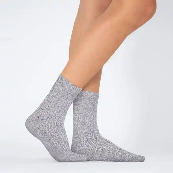 Bild 1 von Unisex-Norwegersocken mit Frotteesohlen, 3er-Pack, Gray