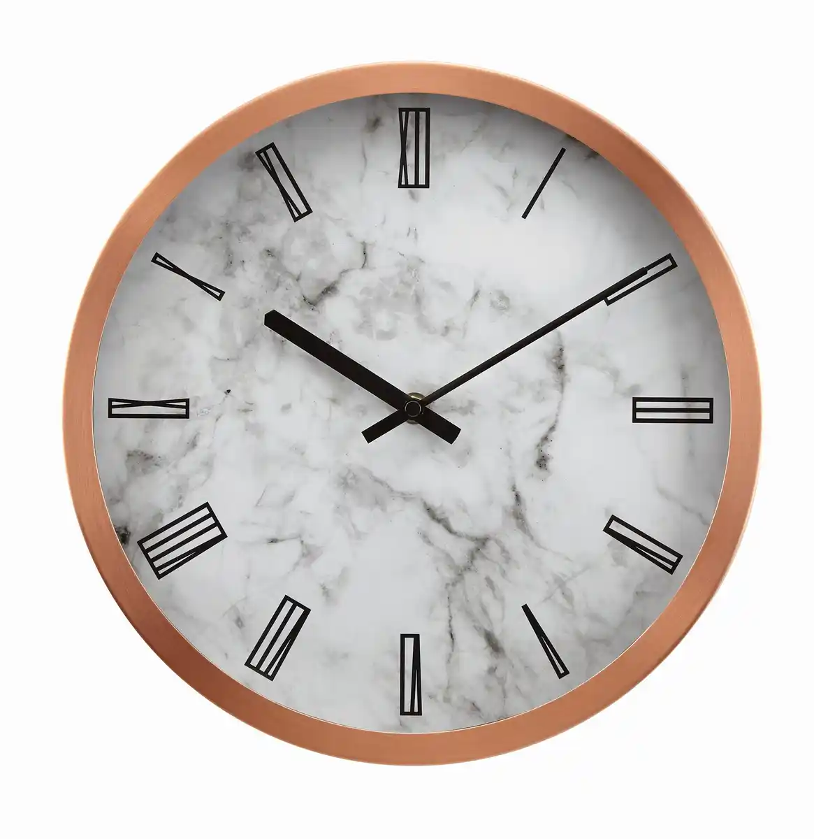 Bild 1 von Wanduhr Sally Ø ca. 30,5cm, Grau, Weiß, Kupferfarben