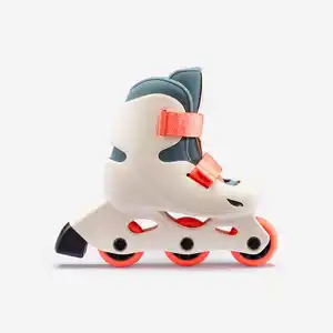 Inline Skates Inliner Kinder - Learn 100 beige 26/28 Beige|grün|orange