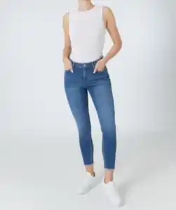 Knöchellange Jeans, Janina, Slim-fit, jeansblau