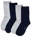 Bild 1 von Socken, 4er-Pack, Ergee, verschiedene Designs, rosa