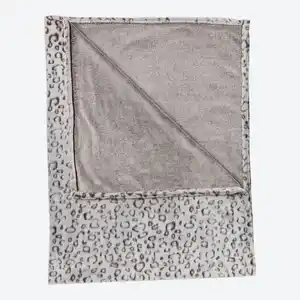 Wohndecke aus Flanell-Fleece, ca. 130x170cm, Gray