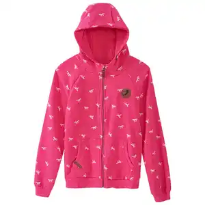 Mädchen Sweatjacke mit Kapuze PINK