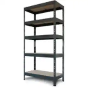 Ar Shelving Schwerlast-Steckregal Rivet M 180cm x 90 cm x 40cm 5B Anthrazit FSC®