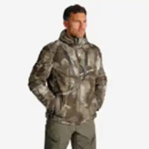 Jagdjacke 900 Treemetic geräuscharm wasserdicht warm Camouflage