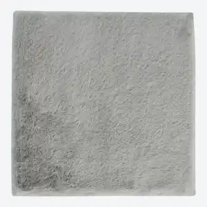 Stuhlkissen mit Kunstfell, ca. 35x35cm, Gray