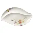 Bild 1 von Villeroy & Boch Servierplatte Mariefleur Serve and Salad, Mehrfarbig, Weiß, Keramik, Blume, oval, 50x30 cm, Tischkultur & Servieren, Servierplatten