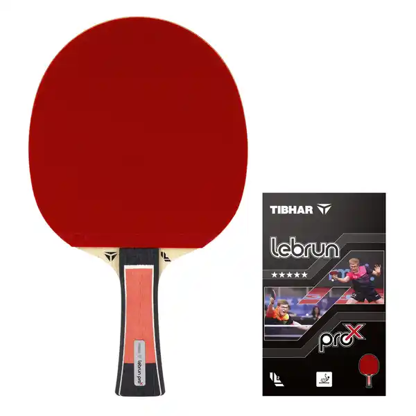 Bild 1 von Tischtennisschläger Vereinssport 5 Schichten - Tibhar Lebrun Pro X 5* ITTF EINHEITSFARBE