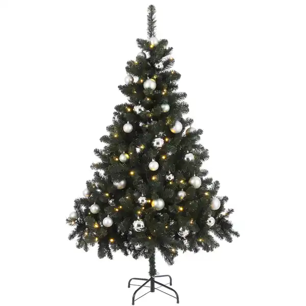 Bild 1 von Black Box Trees Weihnachtsbaum Fynn LED Silber-Mintgrün H 185 x Ø 115 cm