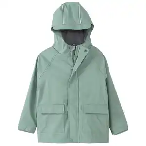 Kinder Regenjacke mit Beschichtung SALBEI