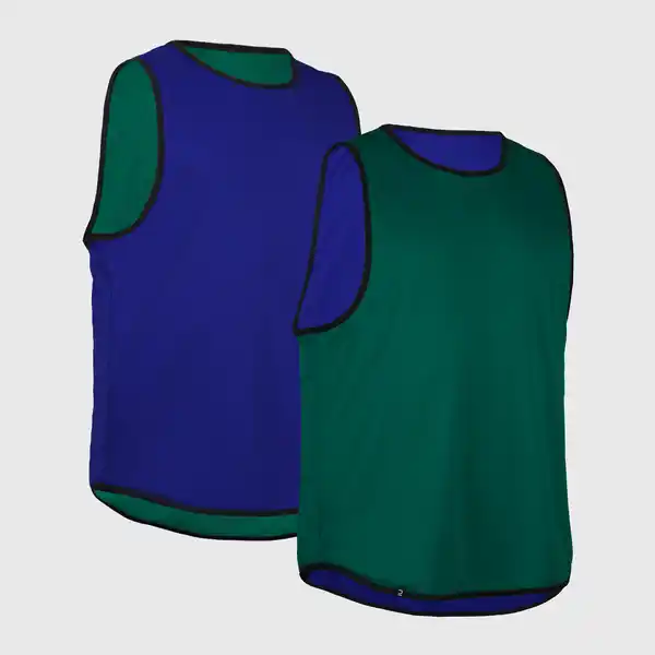 Bild 1 von Rugby Trainingsleibchen wendbar - R500 blau/grün EINHEITSFARBE